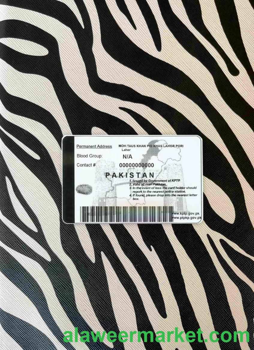 Pakistan DL  photolook BACK